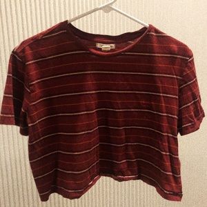 Billabong Striped Red Top